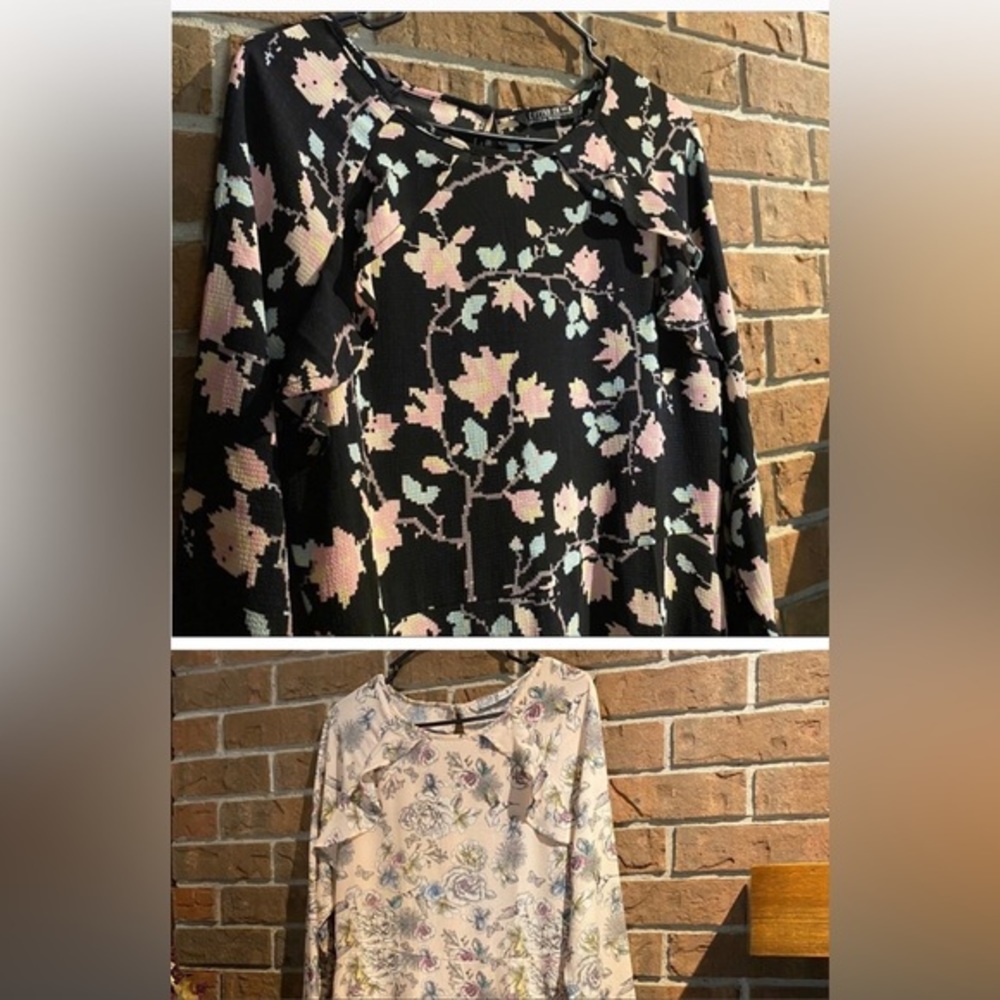 NWOT 2 Sets Dress Retro Floral Pink- Size M